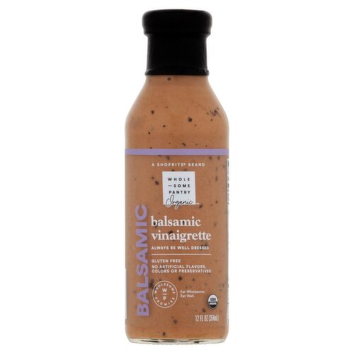 Wholesome Pantry Organic Balsamic Vinaigrette, 12 fl oz