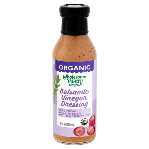 Wholesome Pantry Organic Balsamic Vinegar Dressing, 12 fl oz