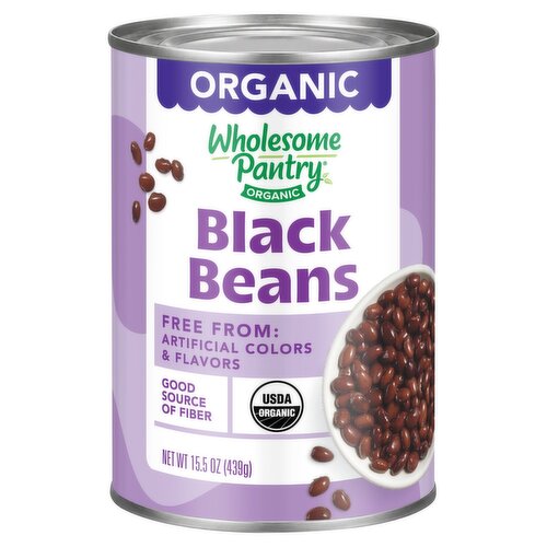 Wholesome Pantry Organic Black Beans, 15.5 oz