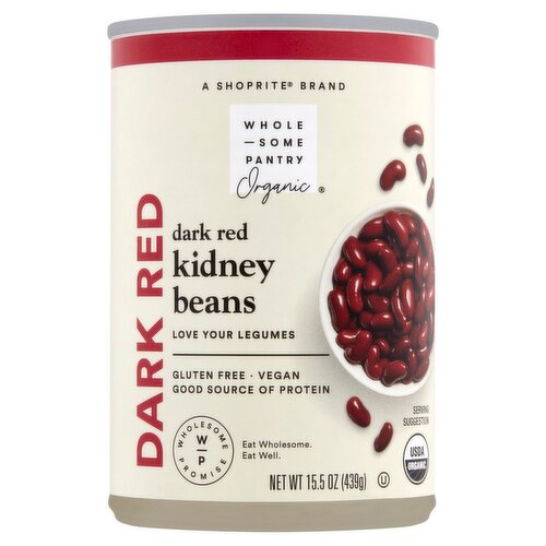 Wholesome Pantry Organic Dark Red Kidney Beans, 15.5 oz