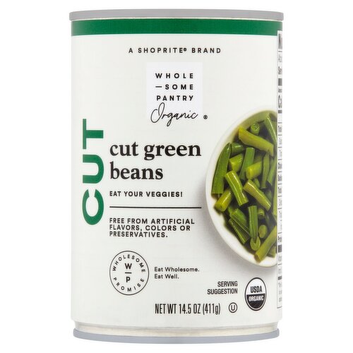 Wholesome Pantry Organic Cut Green Beans, 14.5 oz