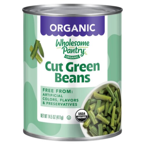 Wholesome Pantry Organic Cut Green Beans, 14.5 oz