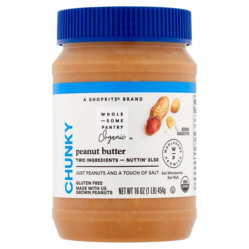 Wholesome Pantry Organic Crunchy Peanut Butter, 16 oz