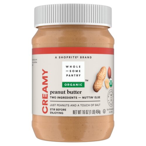 Wholesome Pantry Organic Creamy Peanut Butter, 16 oz