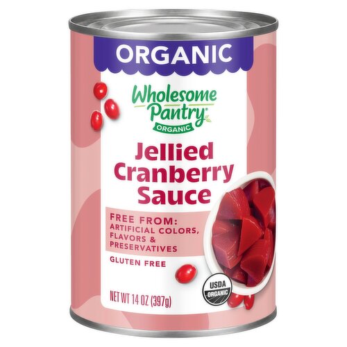 Wholesome Pantry Organic Jellied Cranberry Sauce, 14 oz