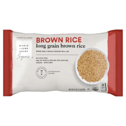 Wholesome Pantry Organic Long Grain Brown Rice, 32 oz