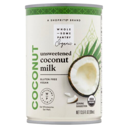 Wholesome Pantry Organic Unsweetened Coconut Milk, 13.5 fl oz