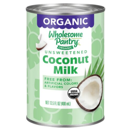 Wholesome Pantry Organic Unsweetened Coconut Milk, 13.5 fl oz