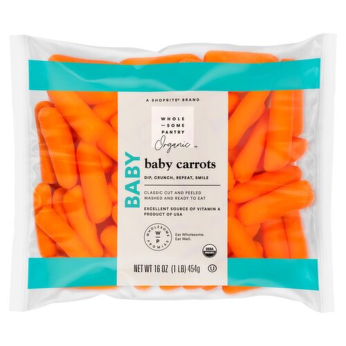 Wholesome Pantry Organic Baby Carrots, 16 oz