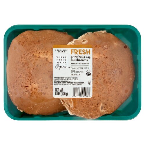 Wholesome Pantry Organic Fresh Portabella Cap Mushrooms, 6 oz