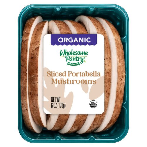 Wholesome Pantry Organic Sliced Portabella Mushrooms, 6 oz