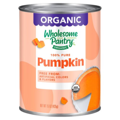 Wholesome Pantry Organic 100% Pure Pumpkin, 15 oz