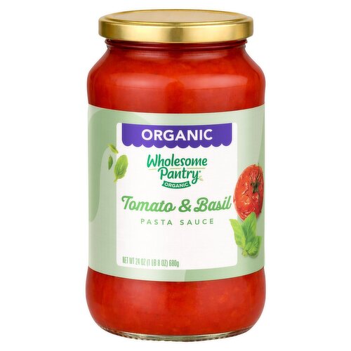 Wholesome Pantry Organic Tomato & Basil Pasta Sauce, 24 oz