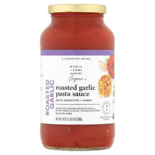 Wholesome Pantry Organic Roasted Garlic Pasta Sauce, 24 oz