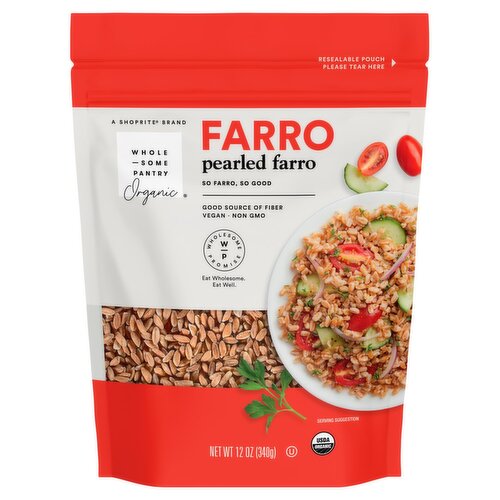 Wholesome Pantry Organic Pearled Farro, 12 oz