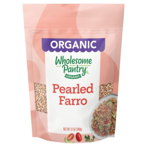 Wholesome Pantry Organic Pearled Farro, 12 oz