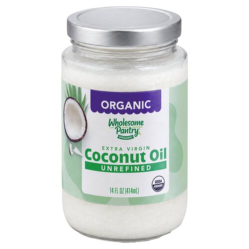 Wholesome Pantry Organic Unrefined Extra Virgin Coconut Oil, 14 fl oz
