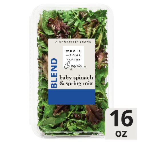 Wholesome Pantry Organic Baby Spinach & Spring Mix Blend, 16 oz