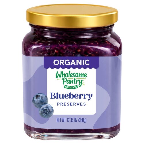 Wholesome Pantry Organic Blueberry Preserves, 12.35 oz