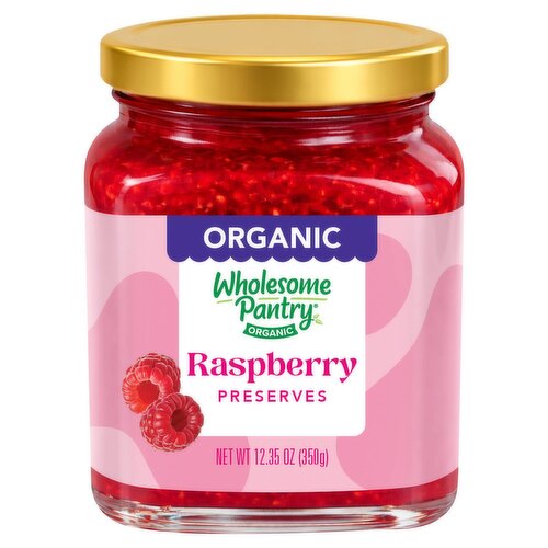 Wholesome Pantry Organic Raspberry Preserves, 12.35 oz