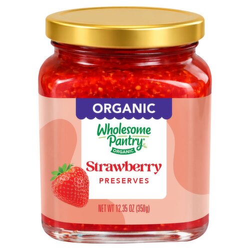 Wholesome Pantry Organic Strawberry Preserves, 12.35 oz