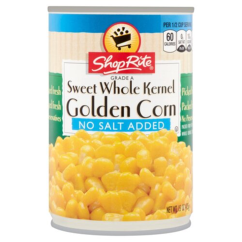 ShopRite Sweet Whole Kernel Golden Corn, 15 oz