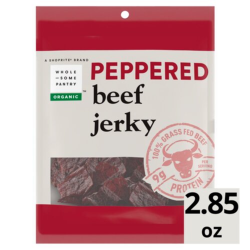 Wholesome Pantry Organic Peppered Beef Jerky, 2.85 oz