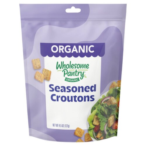 Wholesome Pantry Organic Seasoned Croutons, 4.5 oz