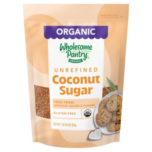 Wholesome Pantry Organic Unrefined Coconut Sugar, 1 lb