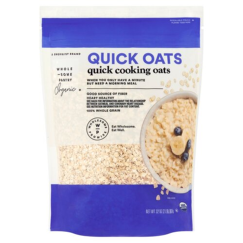 Wholesome Pantry Organic Quick Oats, 32 oz