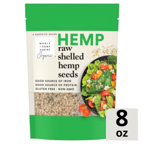 Wholesome Pantry Organic Raw Shelled Hemp Seeds, 8 oz