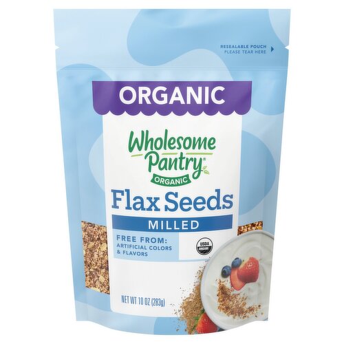 Wholesome Pantry Organic Milled Flax Seeds, 10 oz