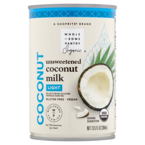 Wholesome Pantry Organic Light Unsweetened Coconut Milk, 13.5 fl oz