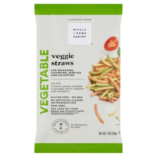 Wholesome Pantry Vegetable Veggie Straws, 7 oz