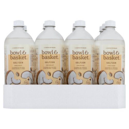 Bowl & Basket Coconut Seltzer, 33.8 fl oz, 12 count