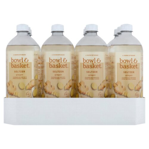Bowl & Basket Ginger Seltzer, 33.8 fl oz, 12 count