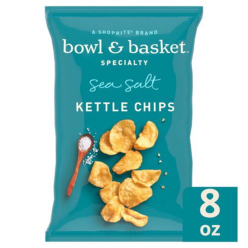 Bowl & Basket Specialty Sea Salt Kettle Chips, 8 oz