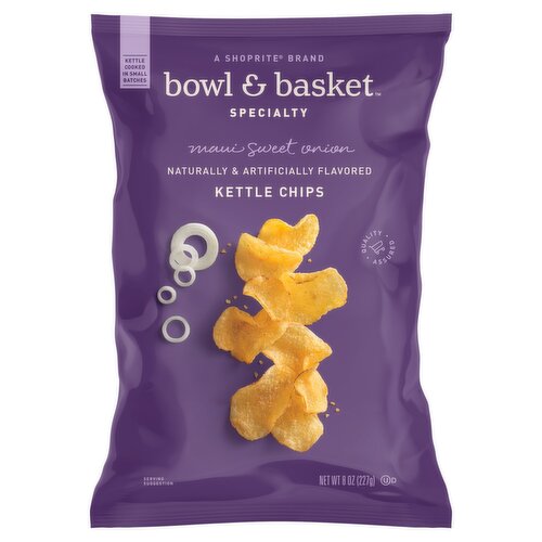 Bowl & Basket Specialty Maui Sweet Onion Kettle Chips, 8 oz