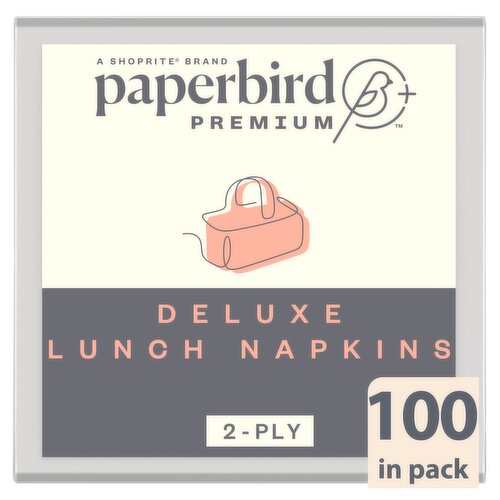 Paperbird Premium 2-Ply Deluxe Lunch Napkins, 100 count