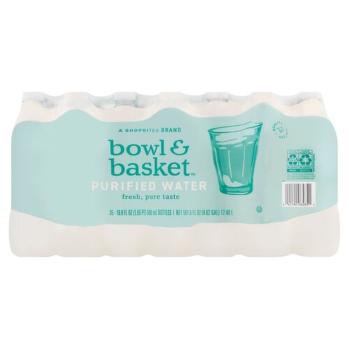 Bowl & Basket Purified Water Value Size, 16.9 fl oz, 35 count