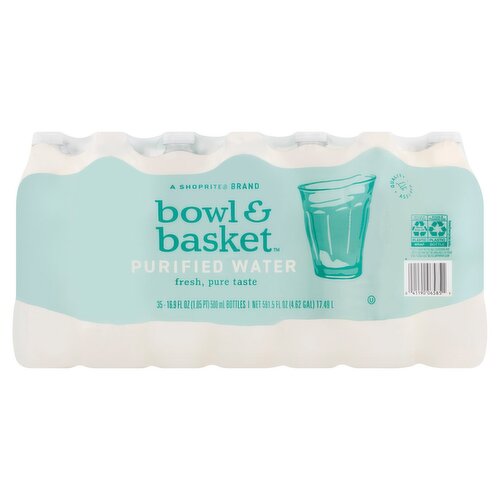 Bowl & Basket Purified Water, 16.9 fl oz, 35 count