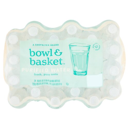 Bowl & Basket Purified Water, 16.9 fl oz, 24 count