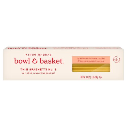 Bowl & Basket Thin Spaghetti Pasta, 16 oz