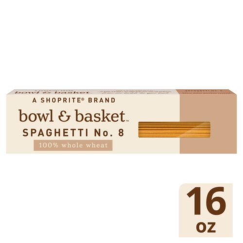 Bowl & Basket 100% Whole Wheat Spaghetti Pasta, 16 oz