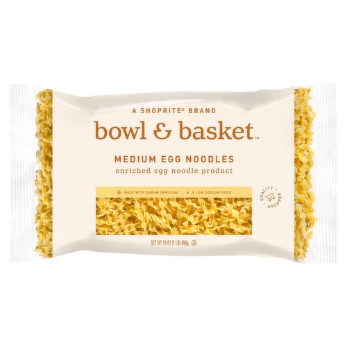 Bowl & Basket Medium Egg Noodles, 16 oz