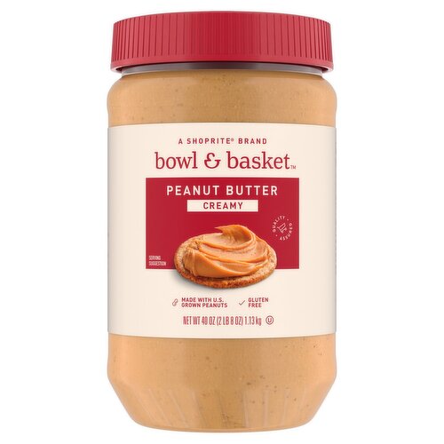 Bowl & Basket Creamy Peanut Butter, 40 oz