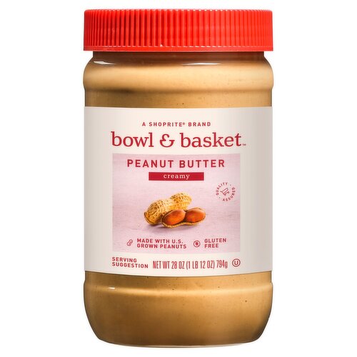 Bowl & Basket Creamy Peanut Butter, 28 oz