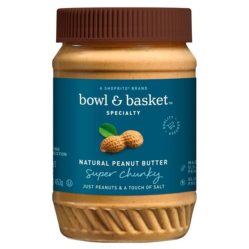 Bowl & Basket Specialty Super Chunky Natural Peanut Butter, 16 oz