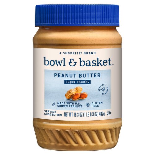 Bowl & Basket Super Chunky Peanut Butter, 16.3 oz