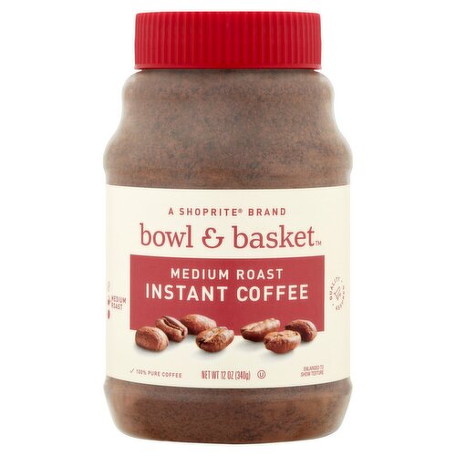 Bowl & Basket Medium Roast Instant Coffee, 12 oz